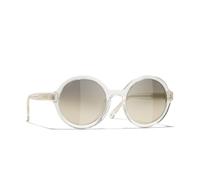 Chanel Woman Sunglass Round Sunglasses CH5522U - Frame color: Transparent, Lens color: Grey