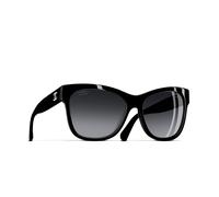 Chanel Woman Sunglass Square Sunglasses CH5380 - Frame color: Black, Lens color: Grey