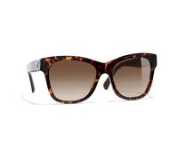 Chanel Woman Sunglass Square Sunglasses CH5380 - Frame color: Dark Tortoise, Lens color: Brown
