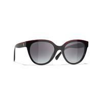 Chanel Woman Sunglass Square Sunglasses CH5414 - Frame color: Black, Lens color: Grey