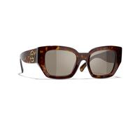Chanel Woman Sunglass Square Sunglasses CH5506 - Frame color: Dark Tortoise, Lens color: Brown