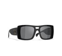 Chanel Woman Sunglass Square Sunglasses CH5539 - Frame color: Black, Lens color: Grey