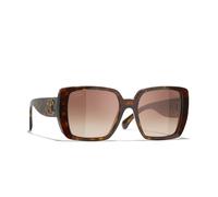Chanel Woman Sunglass Square Sunglasses CH5541 - Frame color: Dark Havana, Lens color: Brown