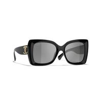 Chanel Woman Sunglass Square Sunglasses CH5555 - Frame color: Black, Lens color: Grey
