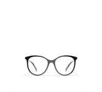 Chanel Womens Black Pantos Eyeglasses 5.3cm