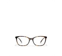 Chanel Womens Brown Rectangle Eyeglasses 5.2cm