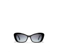 Chanel Womens Chanel Cat Eye Sunglasses Black