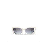 Chanel Womens Chanel Cat Eye Sunglasses White