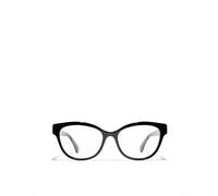 Chanel Womens Chanel Ch3440H Butterfly-Frame Eyeglasses Black