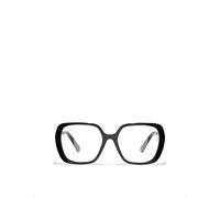 Chanel Womens Chanel Ch3462 Square-Frame Acetate Eyeglasses Black