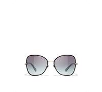 Chanel Womens Chanel Ch4283 Butterfly-Frame Metal Sunglasses Black
