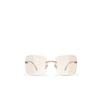 Chanel Womens Chanel Ch4287St Square-Frame Titanium Sunglasses Brown