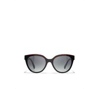 Chanel Womens Chanel Ch5414 Square Acetate Sunglasses Black