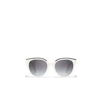 Chanel Womens Chanel Ch5414 Square Acetate Sunglasses White