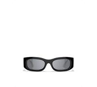 Chanel Womens Chanel Ch5525 Rectangle-Frame Acetate Sunglasses Black