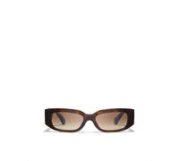 Chanel Womens Chanel Ch5544 Rectangle Acetate Sunglasses Brown