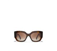 Chanel Womens Chanel Ch5545 Cat Eye Acetate Sunglasses Brown