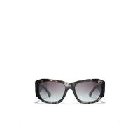 Chanel Womens Chanel Ch5554 Rectangle-Frame Acetate Sunglasses Black