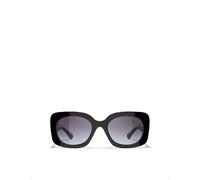 Chanel Womens Chanel Ch5563B Square-Frame Acetate Sunglasses Black
