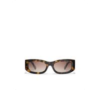 Chanel Womens Chanel Rectangle-Frame Sunglasses Brown