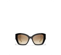 Chanel Womens Chanel Square-Frame Sunglasses Black