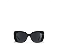 Chanel Womens Chanel Square Sunglasses Black