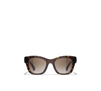 Chanel Womens Chanel Square Sunglasses Brown
