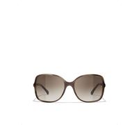 Chanel Womens Chanel Square Sunglasses Brown
