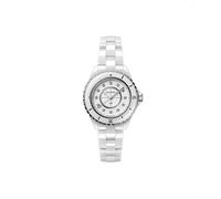 Chanel Womens White H5703 J12 Steel, Ceramic and 0.06ct Diamond Quartz Watch 1 Size