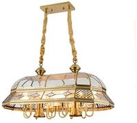 Chaner, Chaner European Style Retro All Bronze Villa Pendant Lights Antique Living Room Luxurious Restaurant Light Hanging 80 45 28cm [Energy Class A++]