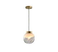 Chaner, Led Lights Nordic Globe Glass Bedroom Kitchen Single Head Chaner Creative Hanging Pendent Lamp E27/E26 Droplight 20CM