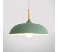chaner mac Color chaners Wooden aessories lamp Shade w/Oak Wood and Iron Finish Industrial Pendant lamp e27 Single Head Modern Lighting lamp Fixture for Bedroom, Study and Dining