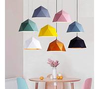 Chaner, Modern Simple Wrought Iron Multilateral Diamond Chaner, Personalized Single Head Restaurant, Creative Geometric Chaner, 25cm, 39cm, 46cm,Pendant Lights