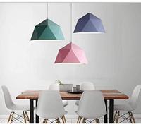 Chaner, Modern Simple Wrought Iron Multilateral Diamond Chaner, Personalized Single Head Restaurant, Creative Geometric Chaner, 25cm, 39cm, 46cm,Pendant Lights