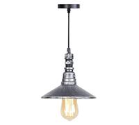 Chaner, Nostalgia Retro Iron Art Hanging Light Creative Water Pipe Pot Lid Single Head Pendant Light for Hallway Kitchen Island Bedroom Entryway Chaner