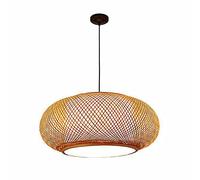 Chaners Ceiling Light, Rattan Basket Wicker Hanging Ceiling Light Fixture, Woven Lantern Pendant Lamp Shade, Industrial Woven Pendant Lighting, for Tea Room, Restaurant,