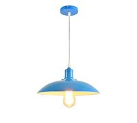 Chaners,Modern Simple Iron Chaner,Unique Design Colour Metal Hanging Lamp Lampshade,E27 Light Source Single Head Light,Bar Counter Restaurant/Green
