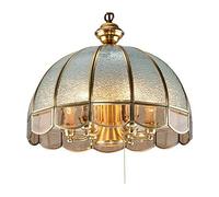 Chaners,Retro Glass Pendant Light Fixture,Single Head European Chaner,Exquisite and Elegant Large den Decorative Chaner