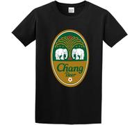 Chang Beer T-Shirt Mens Unisex Black Tees