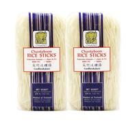 CHANG Chantaboon Thai Rice Sticks Noodles (3mm) for Pad Thai, Stir Fry Cooking 375g (Pack of 2)