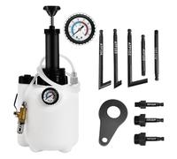 CHANG QI Transmission Fluid Pump(3L), Oil Filling Filler System Fluid Transfer Pump Tool with 8 Aluminum Alloy AdaptersTransmission Fluid Extractor