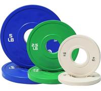 Chang Weight Plates 1.25LB 2.5LB 5LB Set Fractional Plates Set Bumper Plates for Cross Training Fit 2 Inch Barbells Strength Train Weight Plates (5LB/2.5LB/1.25LB)