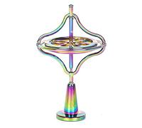 CHANGAIDA Metal Gyroscope Anti-Gravity Spinning Top Balance Toy Gift (Colorful)
