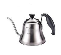 ChangBERT Pour Over Tea Coffee Kettle Gooseneck Stainless Steel Teapot, Works on Gas, Electric, Induction Stovetop - 1L (34oz)