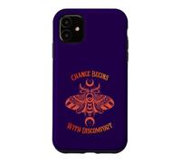 Change Begins With Discomfort Death Moth Grunge Alternative Case for iPhone 11