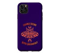 Change Begins With Discomfort Death Moth Grunge Alternative Case for iPhone 11 Pro Max