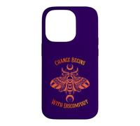 Change Begins With Discomfort Death Moth Grunge Alternative Case for iPhone 14 Pro