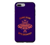 Change Begins With Discomfort Death Moth Grunge Alternative Case for iPhone 7 Plus/8 Plus