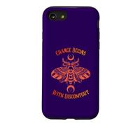 Change Begins With Discomfort Death Moth Grunge Alternative Case for iPhone SE (2020) / 7/8