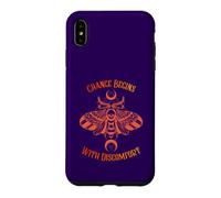 Change Begins With Discomfort Death Moth Grunge Alternative Case for iPhone XS Max